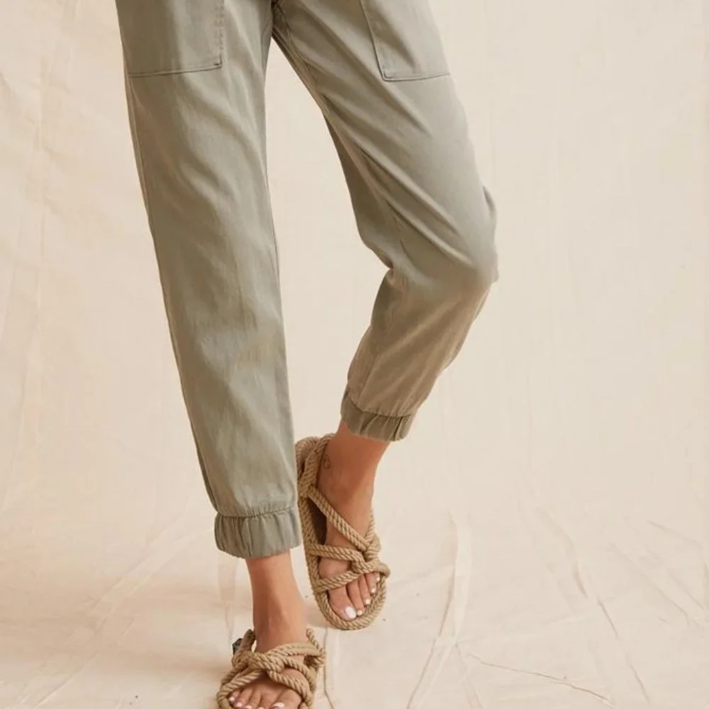 Bella Dahl Olive Green Joggers - Picture 4 of 7